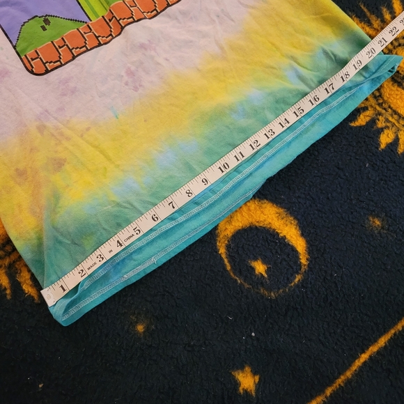 NES Nintendo Mario Bros Hand Tie-Dyed Shirt - Picture 9 of 11